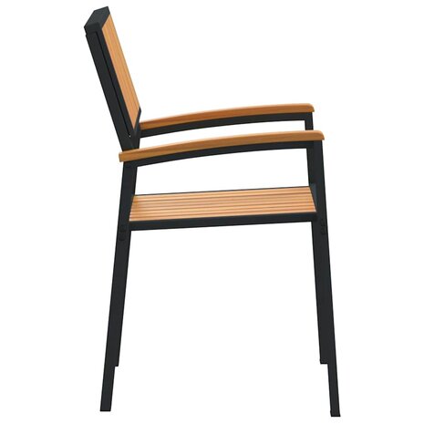 Tuinstoel 2 pcs Bruin 56 x 57 x 87cm Massief acaciahout