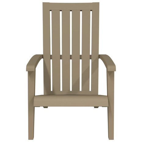 Tuinstoel Adirondack polypropeen lichtbruin