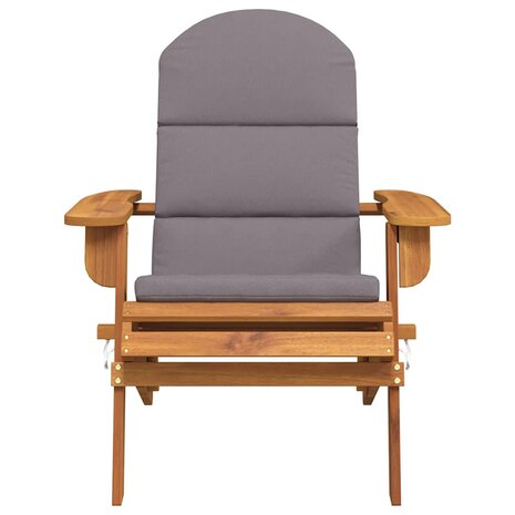 Tuinstoel Adirondack met kussens massief acaciahout