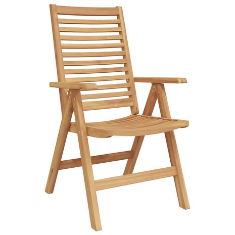 Tuinstoel 4 pcs Bruin 52 x 64.5 x 108 cm Massief teakhout