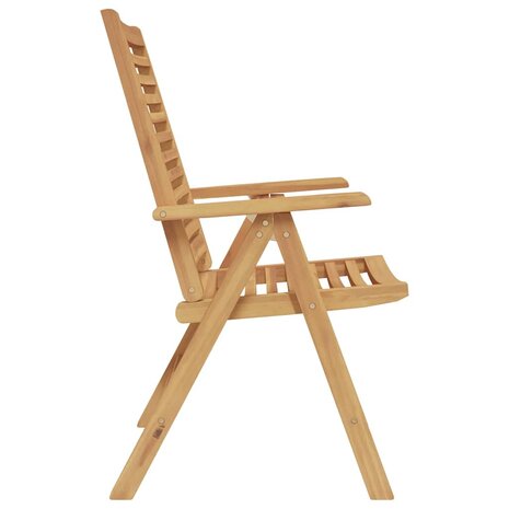 Tuinstoel 6 pcs Bruin 52 x 64.5 x 108 cm Massief teakhout