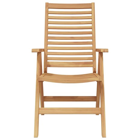 Tuinstoel 8 pcs Bruin 52 x 64.5 x 108 cm Massief teakhout