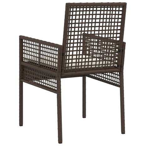 Tuinstoel 2 pcs Bruin 53 x 60 x 85cm poly rattan