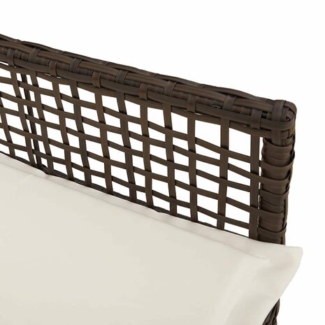 Tuinstoel 2 pcs Bruin 53 x 60 x 85cm poly rattan