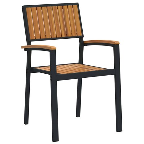 Tuinstoel 6 pcs Bruin 56 x 57 x 87cm Massief acaciahout