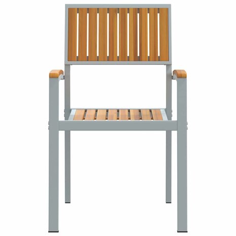 Tuinstoel 6 pcs Bruin 56 x 57 x 87cm Massief acaciahout