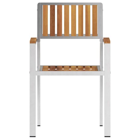 Tuinstoel 6 pcs Bruin 56 x 54.5 x 87cm Massief acaciahout