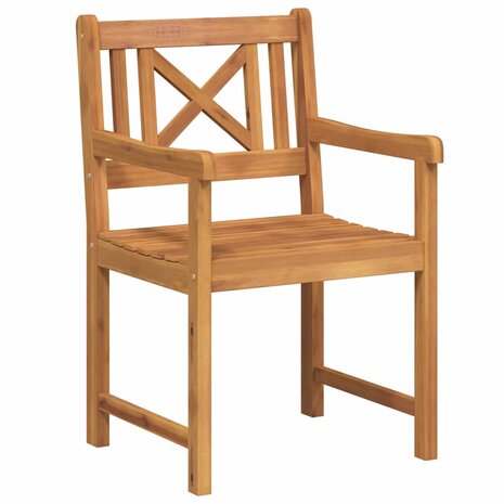 Tuinstoel 8 pcs Bruin 56 x 56 x 90 cm Massief acaciahout
