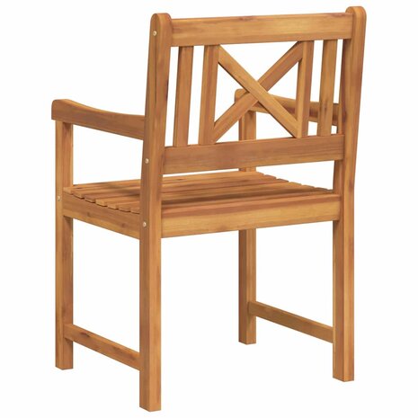 Tuinstoel 6 pcs Bruin 56 x 56 x 90 cm Massief acaciahout