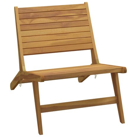 Tuinstoel massief teakhout