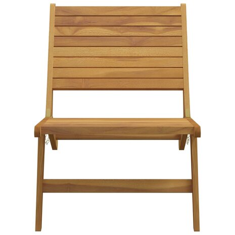 Tuinstoel massief teakhout