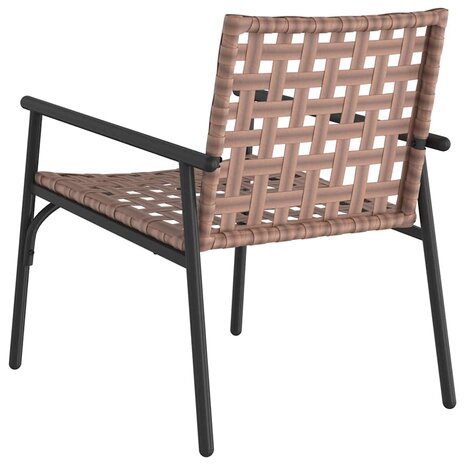 Tuinstoel 2 pcs Zwart 79 x 56 x 73.5cm poly rattan