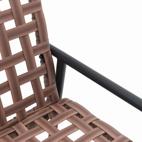 Tuinstoel 2 pcs Zwart 79 x 56 x 73.5cm poly rattan