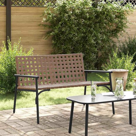 Tuinstoel Zwart 113 x 79 x 75cm poly rattan