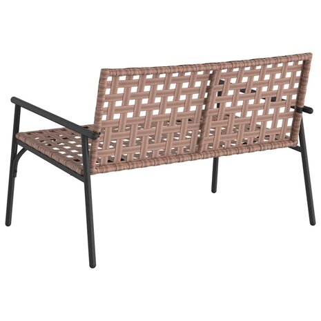 Tuinstoel Zwart 113 x 79 x 75cm poly rattan