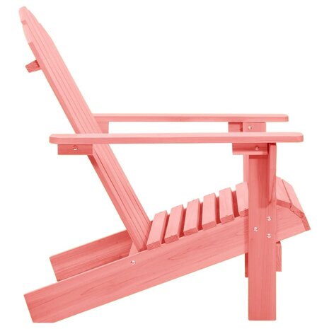 Tuinstoel Adirondack massief vurenhout roze