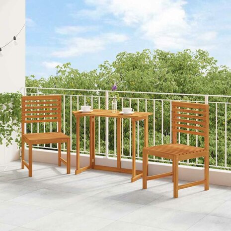 Tuinstoel 2 pcs Bruin 50 x 50 x 91cm Massief acaciahout