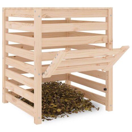 Compostbak 63,5x63,5x77,5 cm massief grenenhout