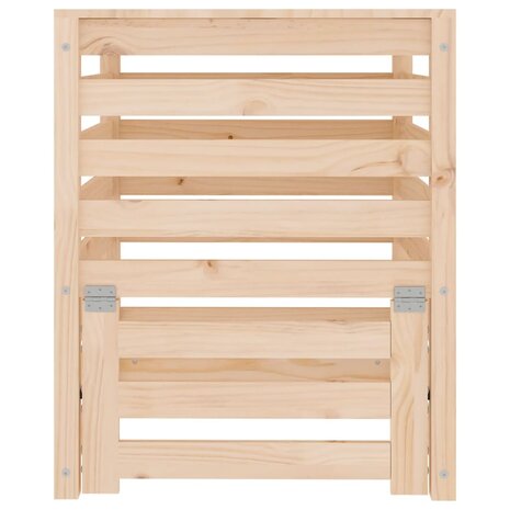 Compostbak 63,5x63,5x77,5 cm massief grenenhout