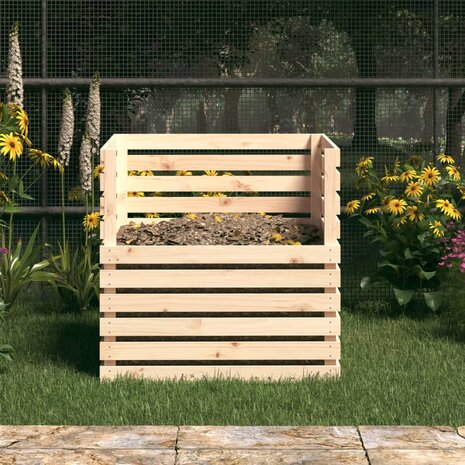 Compostbak 80x80x78 cm massief grenenhout