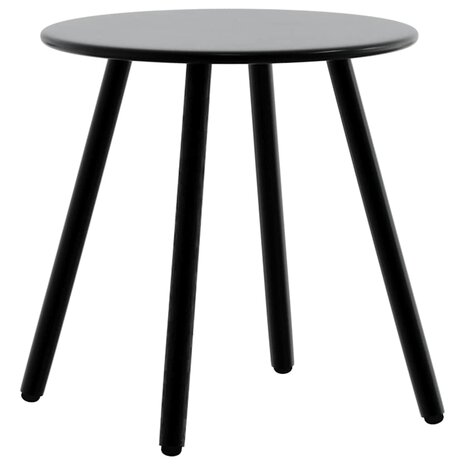 Set tuinstoelen 3-delig poly rattan zwart