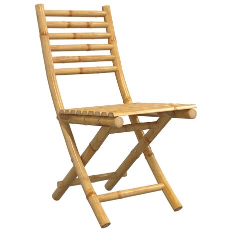 Tuinstoelen 4 st inklapbaar 43x54x88 bamboe