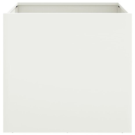 Plantenbakken 2 st 42x40x39 cm staal wit