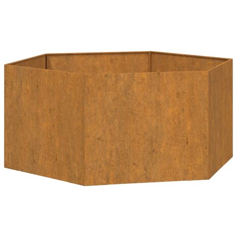Plantenbak roestig 90x90x45 cm cortenstaal