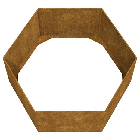 Plantenbak roestig 90x90x45 cm cortenstaal