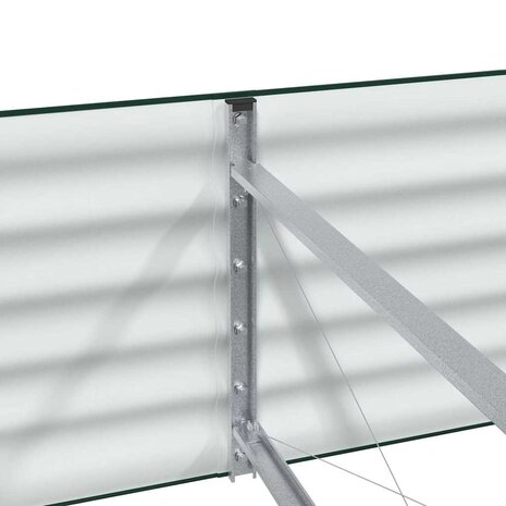 Verhoogde plantenbak Groen 240 x 80 x 44 cm Staal