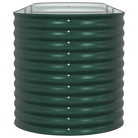 Verhoogde plantenbak Groen 320 x 80 x 81 cm Staal