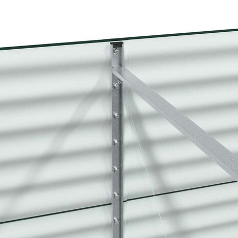 Verhoogde plantenbak Groen 320 x 80 x 81 cm Staal