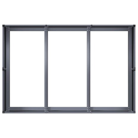 Plantenbak 120x80x40 cm staal antracietkleurig