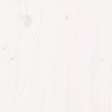 Plantenbak 110x60x45,5 cm massief grenenhout wit