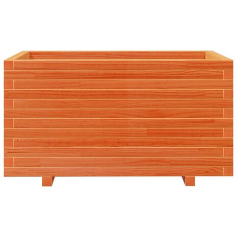 Plantenbak 90x60x49,5 cm massief grenenhout wasbruin