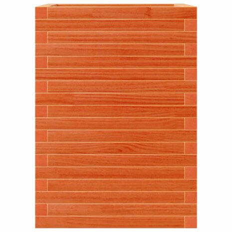Plantenbak 50x50x68,5 cm massief grenenhout wasbruin