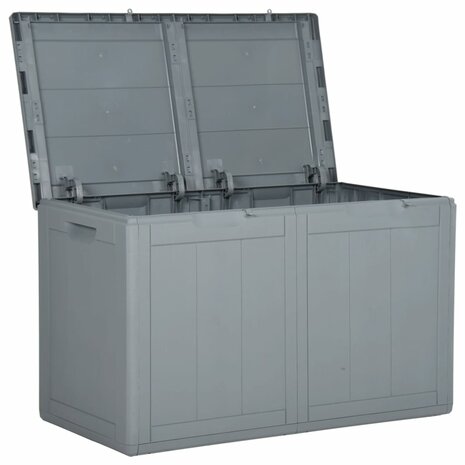 Tuinbox 180 L PP houtlook grijs