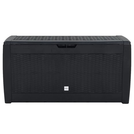 Tuinbox 119x48x60 cm polypropeen antracietkleurig