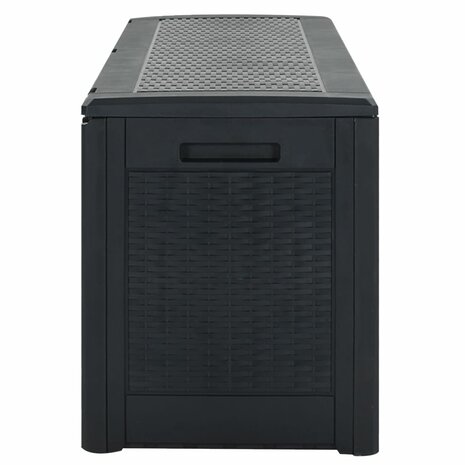 Tuinbox 119x48x60 cm polypropeen antracietkleurig