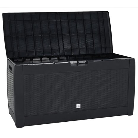 Tuinbox 119x48x60 cm polypropeen antracietkleurig