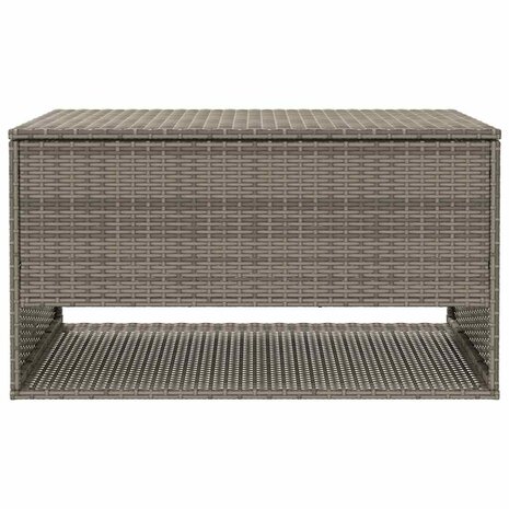 Opbergbox voor buiten 100x55x55,5 cm poly rattan grijs