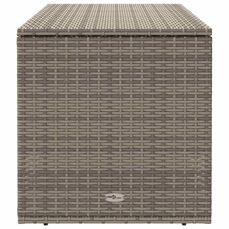 Opbergbox voor buiten 100x55x55,5 cm poly rattan grijs