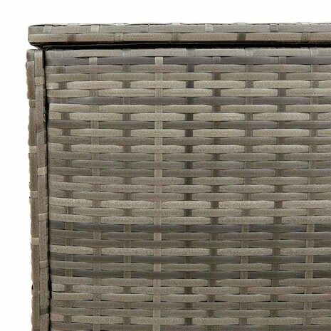 Opbergbox voor buiten 100x55x55,5 cm poly rattan grijs