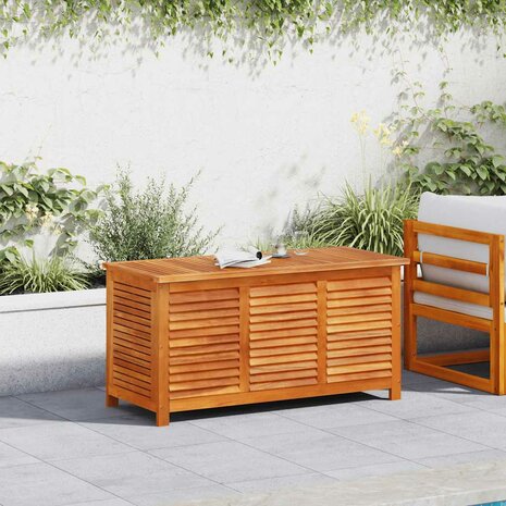 Tuinbox met jaloezieën 113x50x56 cm massief acaciahout