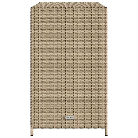 Tuinkast 83x45x76 cm poly rattan beige