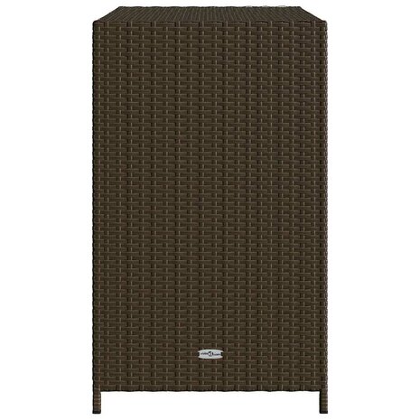 Tuinkast 83x45x76 cm poly rattan bruin