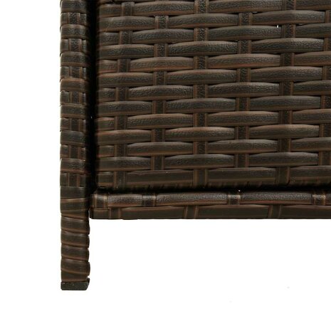 Tuinkast 83x45x76 cm poly rattan bruin