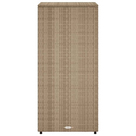 Tuinkast 50x55x115 cm poly rattan beige