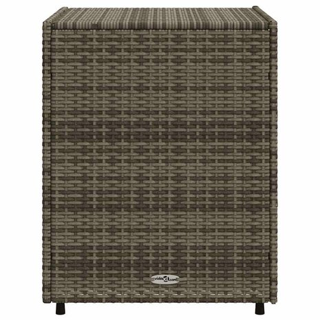 Tuinkast 55x59x69 cm poly rattan grijs