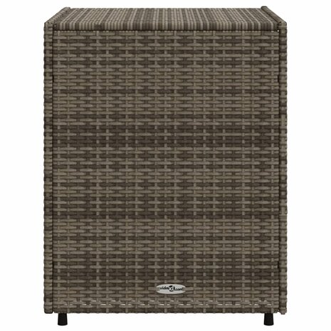 Tuinkast 55x59x69 cm poly rattan grijs